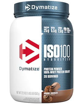 A single tub of ISO100 Gourmet Chocolate