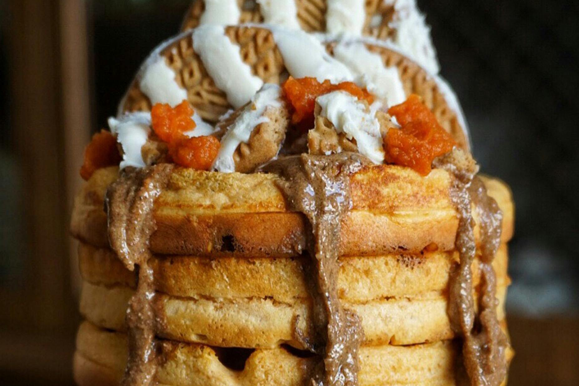 Pumpkin Spice Protein Waffles